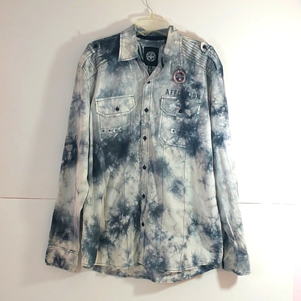 Affliction Chris Kyle Long Sleeve Button up Shirt Size XL